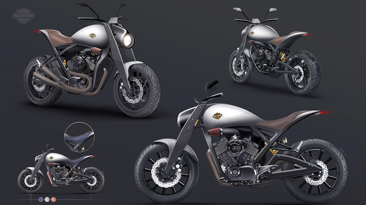 concept，Halley，Davidson，motorcycle，