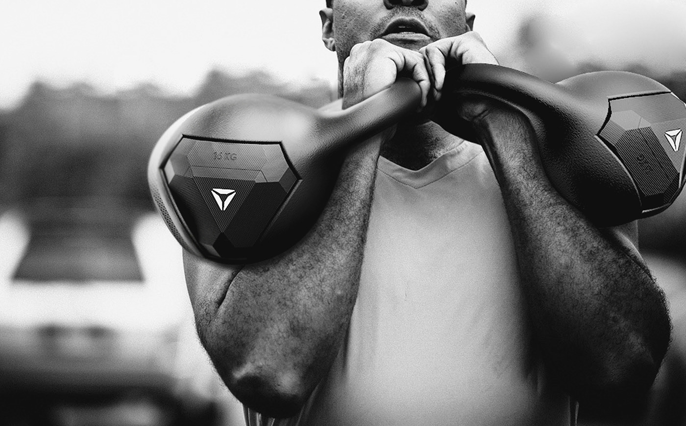 Bodybuilding，Kettlebell，muscle，motion，