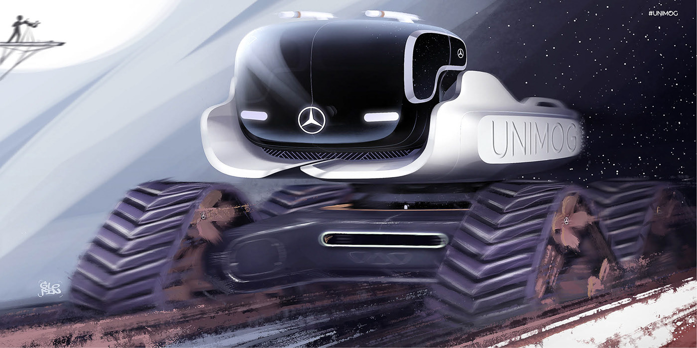 truck，concept，Benz，sketch，cross-country，