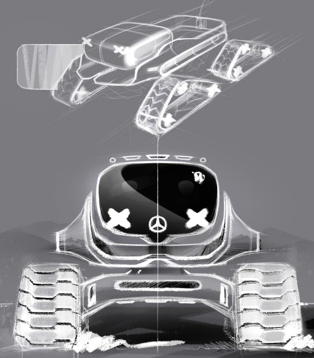 truck，concept，Benz，sketch，cross-country，