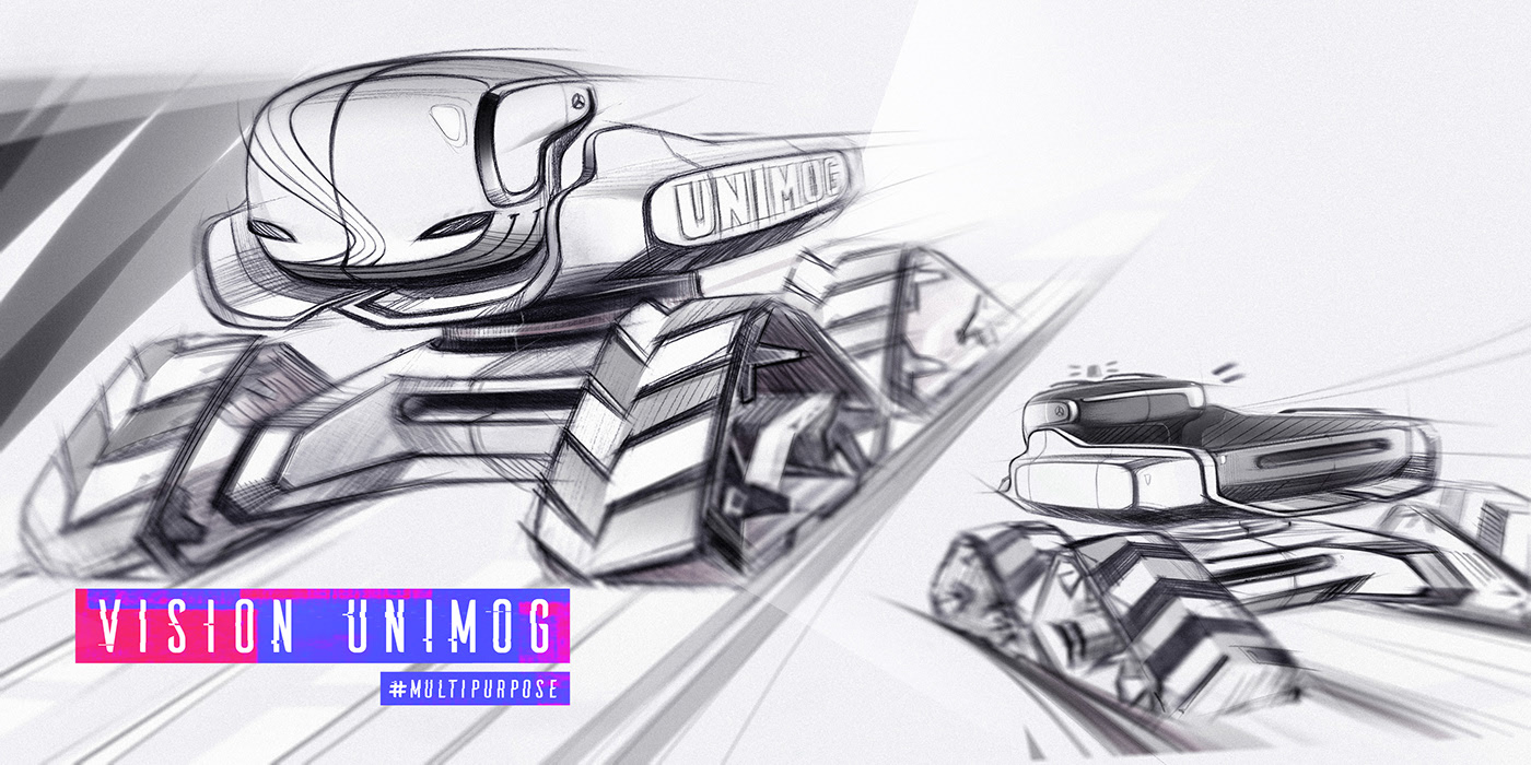 truck，concept，Benz，sketch，cross-country，