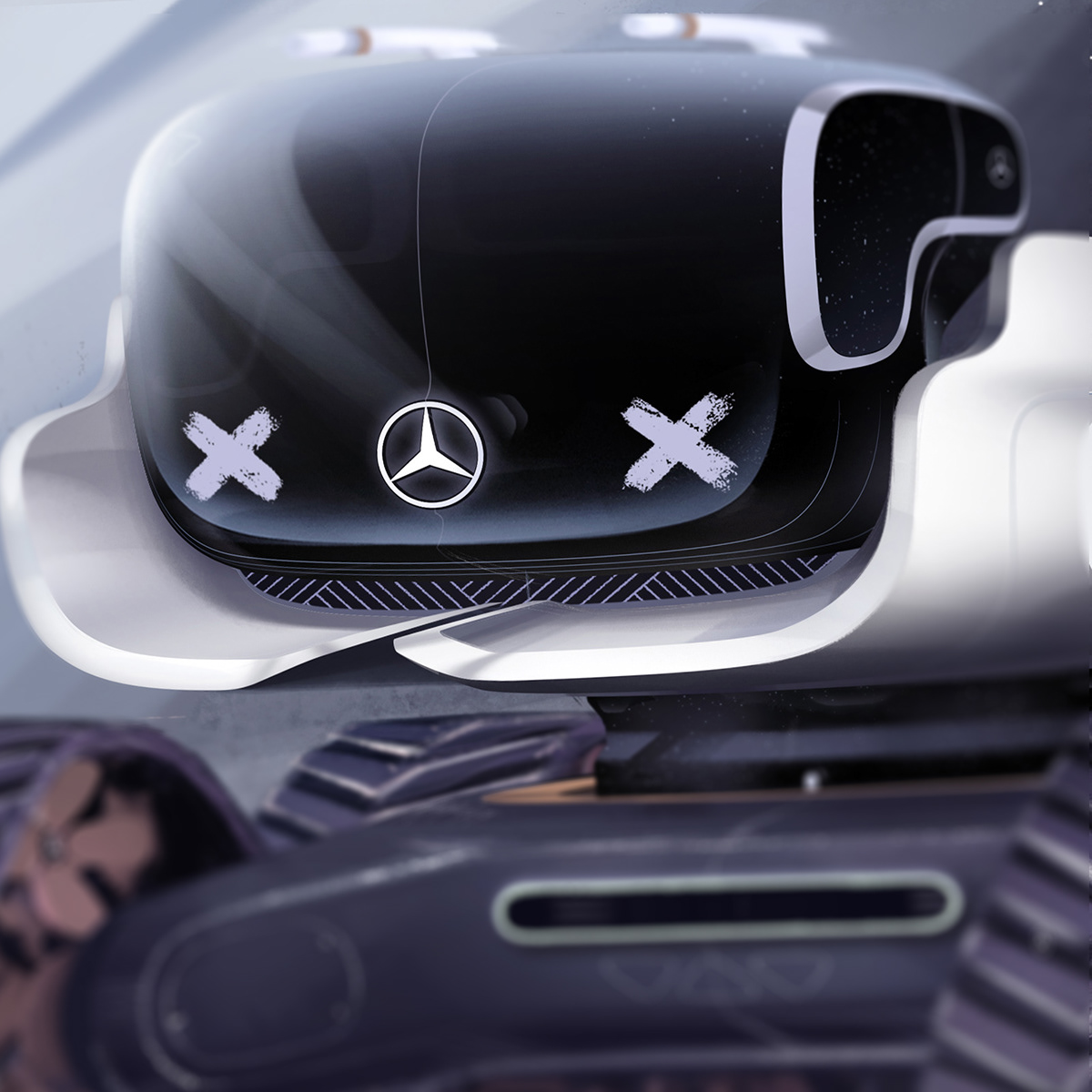 truck，concept，Benz，sketch，cross-country，