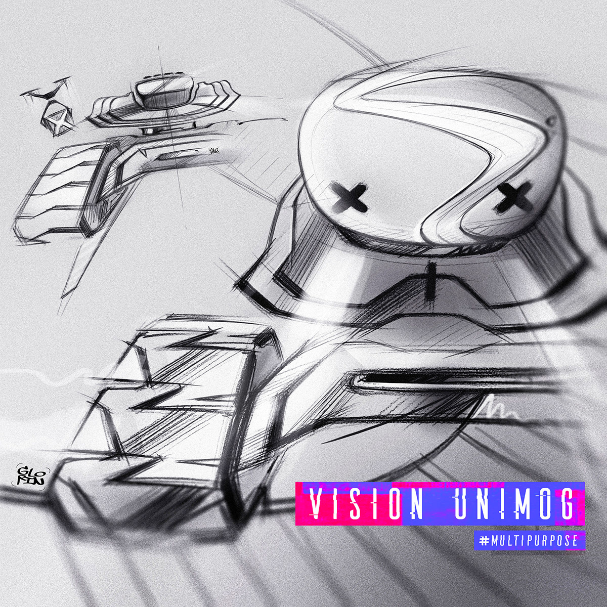 truck，concept，Benz，sketch，cross-country，