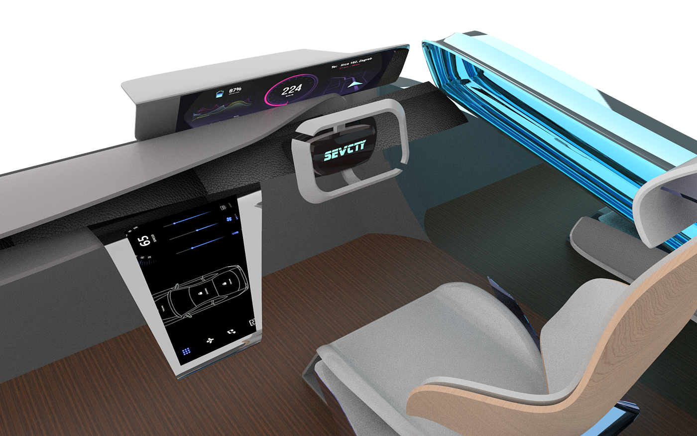 traffic，automobile，conceptual design，space，