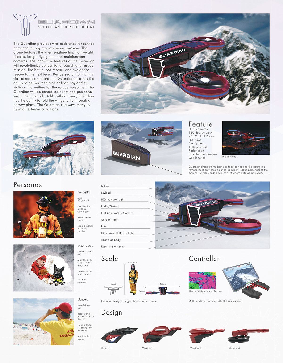 industrial design，intelligence，science and technology，UAV，Rescue aircraft，