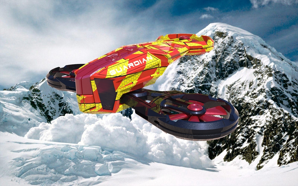 industrial design，intelligence，science and technology，UAV，Rescue aircraft，