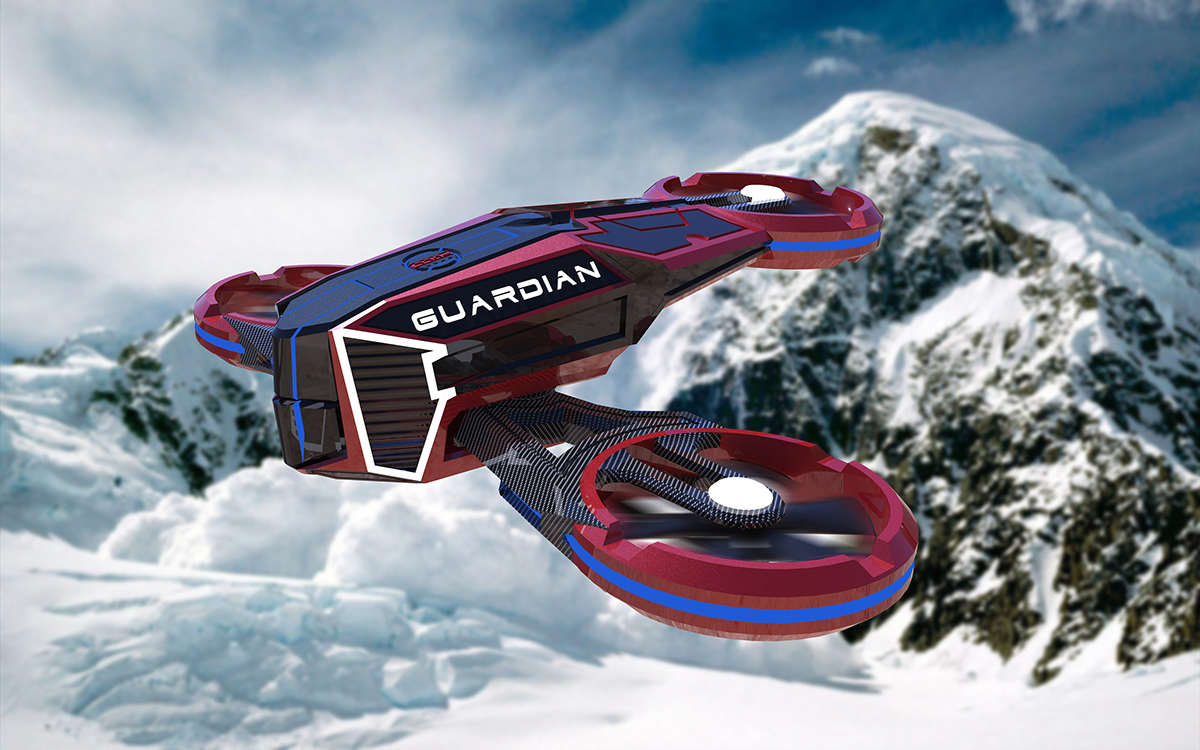 industrial design，intelligence，science and technology，UAV，Rescue aircraft，