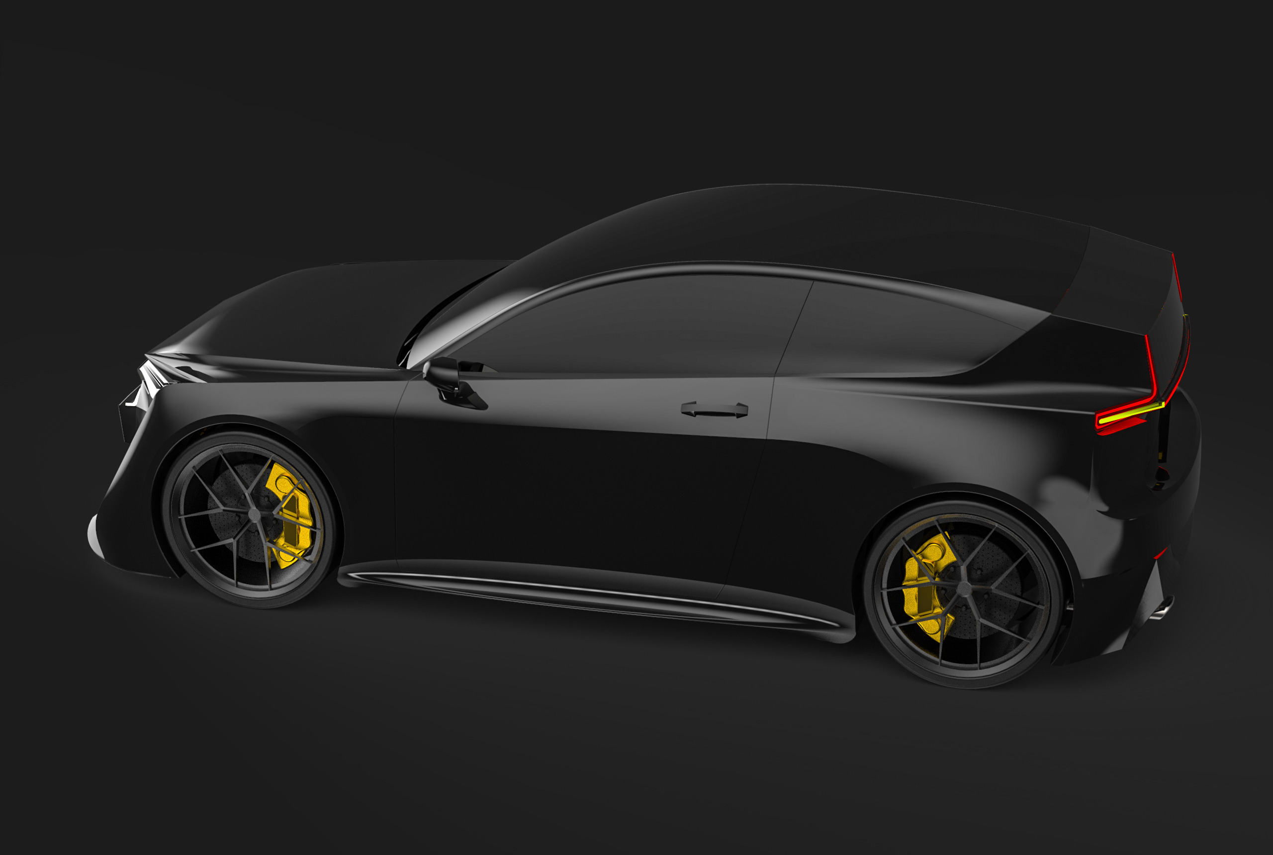 Volvo，volvo，Small steel gun，Automobile design，Car rendering，