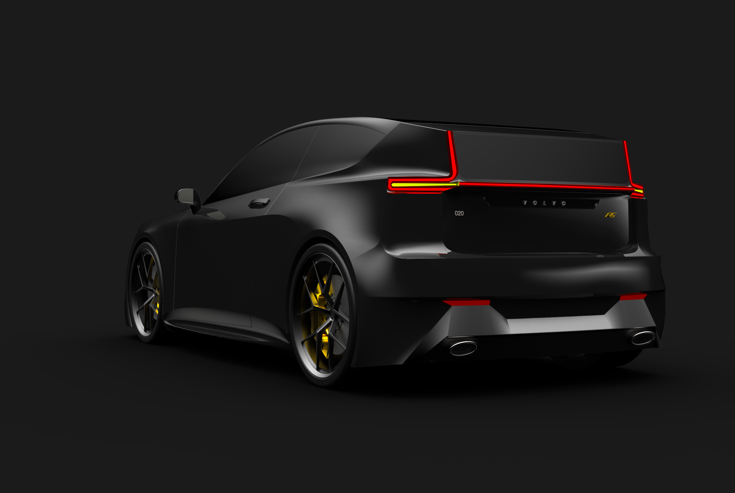 Volvo，volvo，Small steel gun，Automobile design，Car rendering，