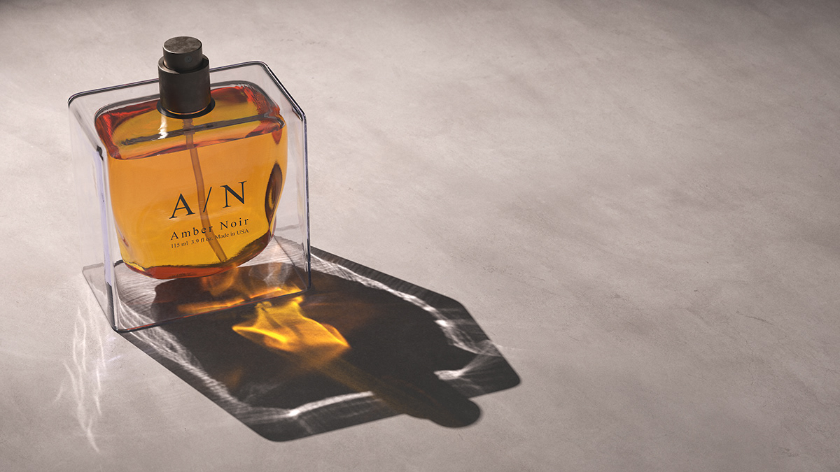 Perfume bottle，Glass，packing design，