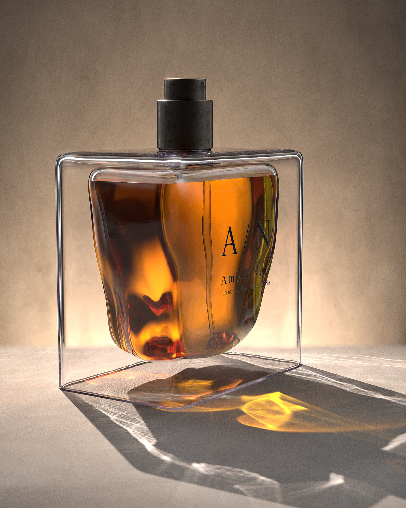 Perfume bottle，Glass，packing design，