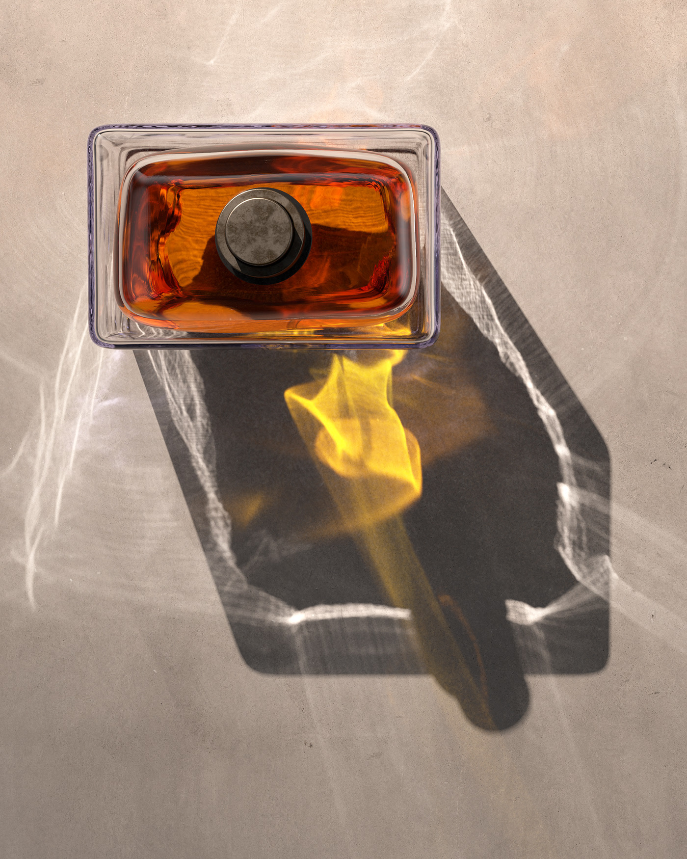 Perfume bottle，Glass，packing design，