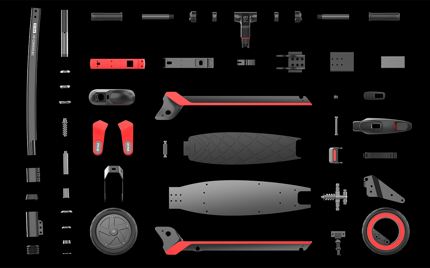 Scooter design，Design of electric scooter，Electric vehicle design，Vehicle design，