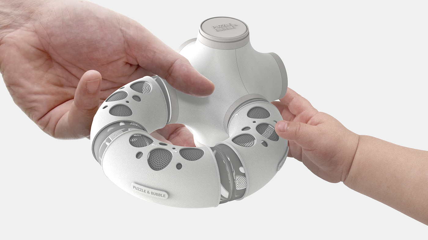 baby，Puzzle & Bubble，Jiheon Song，take a shower，bath，Souptoys，Korea Design Exhibition Award，D2B，