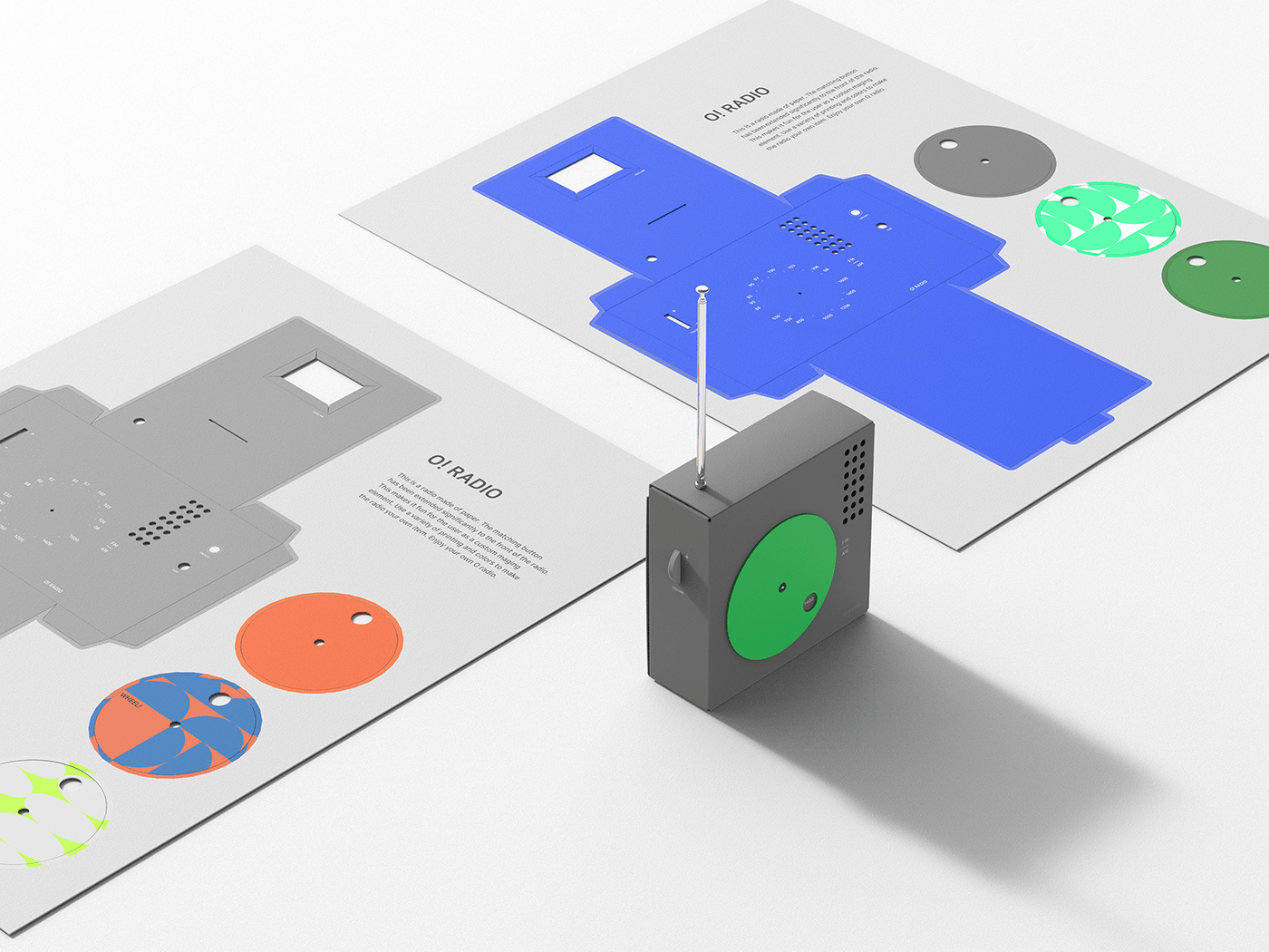 found / Founded，O! RADIO，diy，radio，paper ，