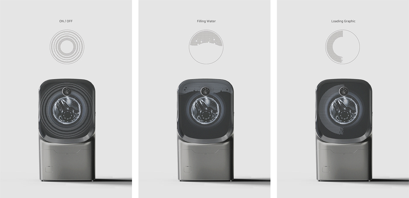 Washing machine，Household Electric Appliances，SLIP WASH，Creative design，