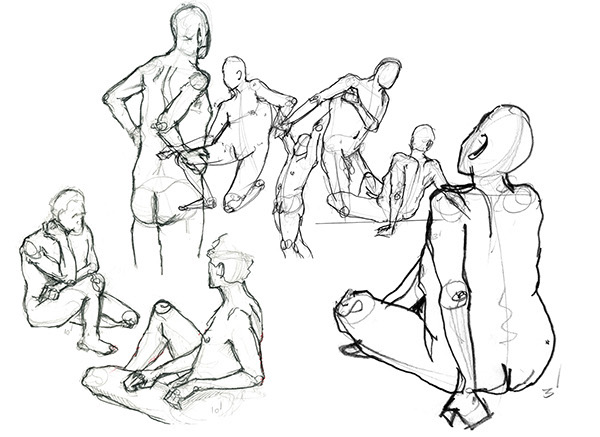 sketchbook，Hand drawn，sketch，marker pen，