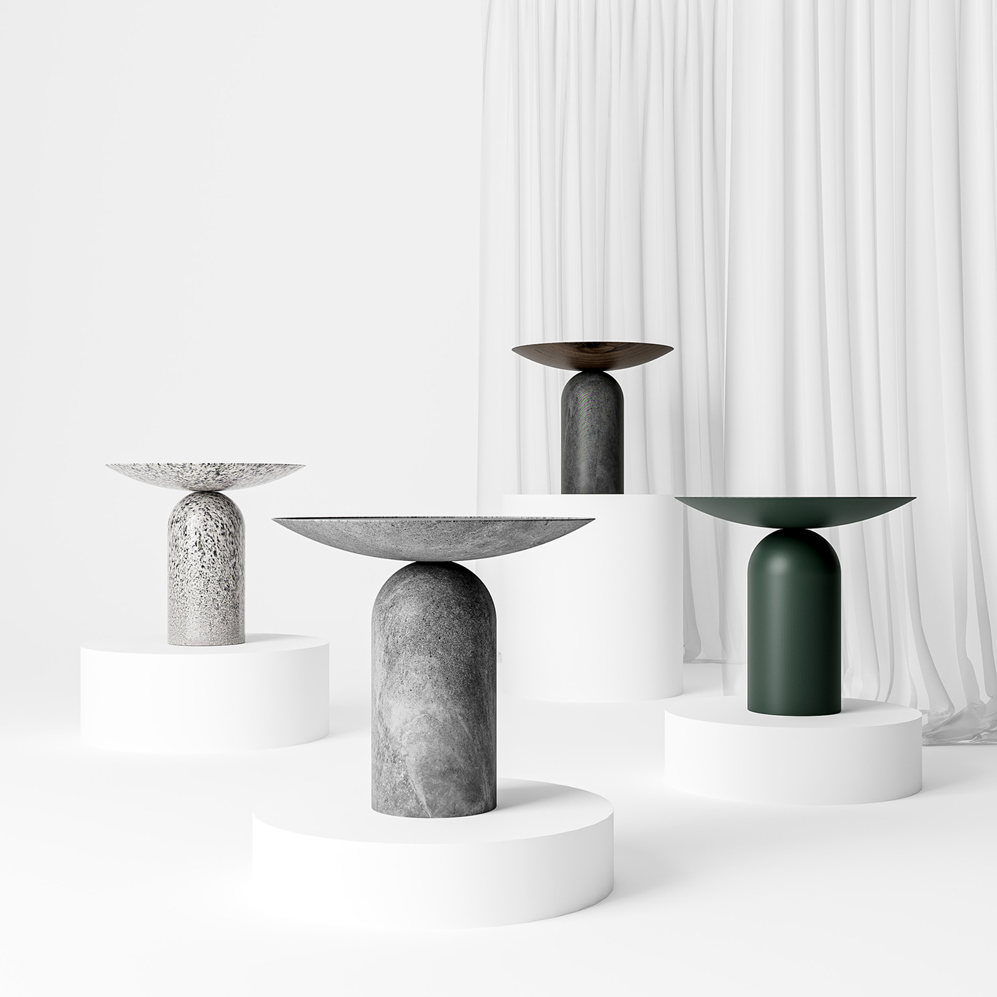 spot，Side table design，Marble，