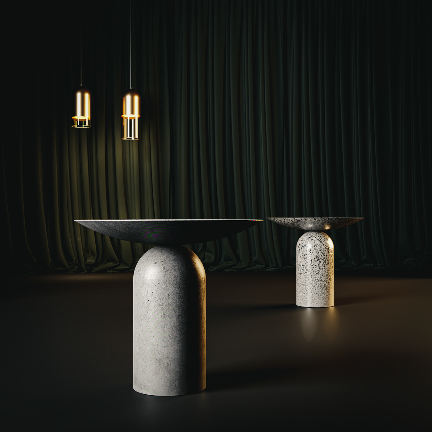 spot，Side table design，Marble，