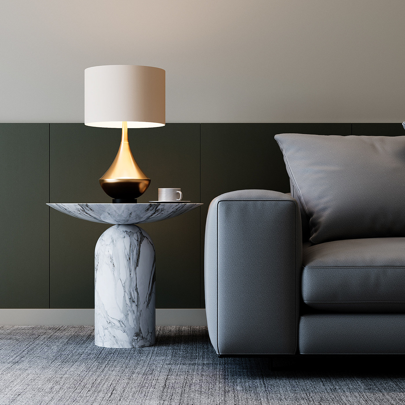 spot，Side table design，Marble，