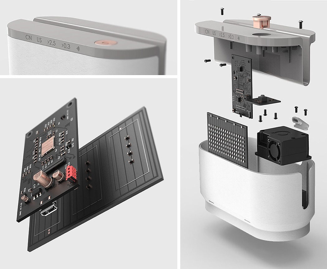 Air，Digital，Air quality monitoring，product design，