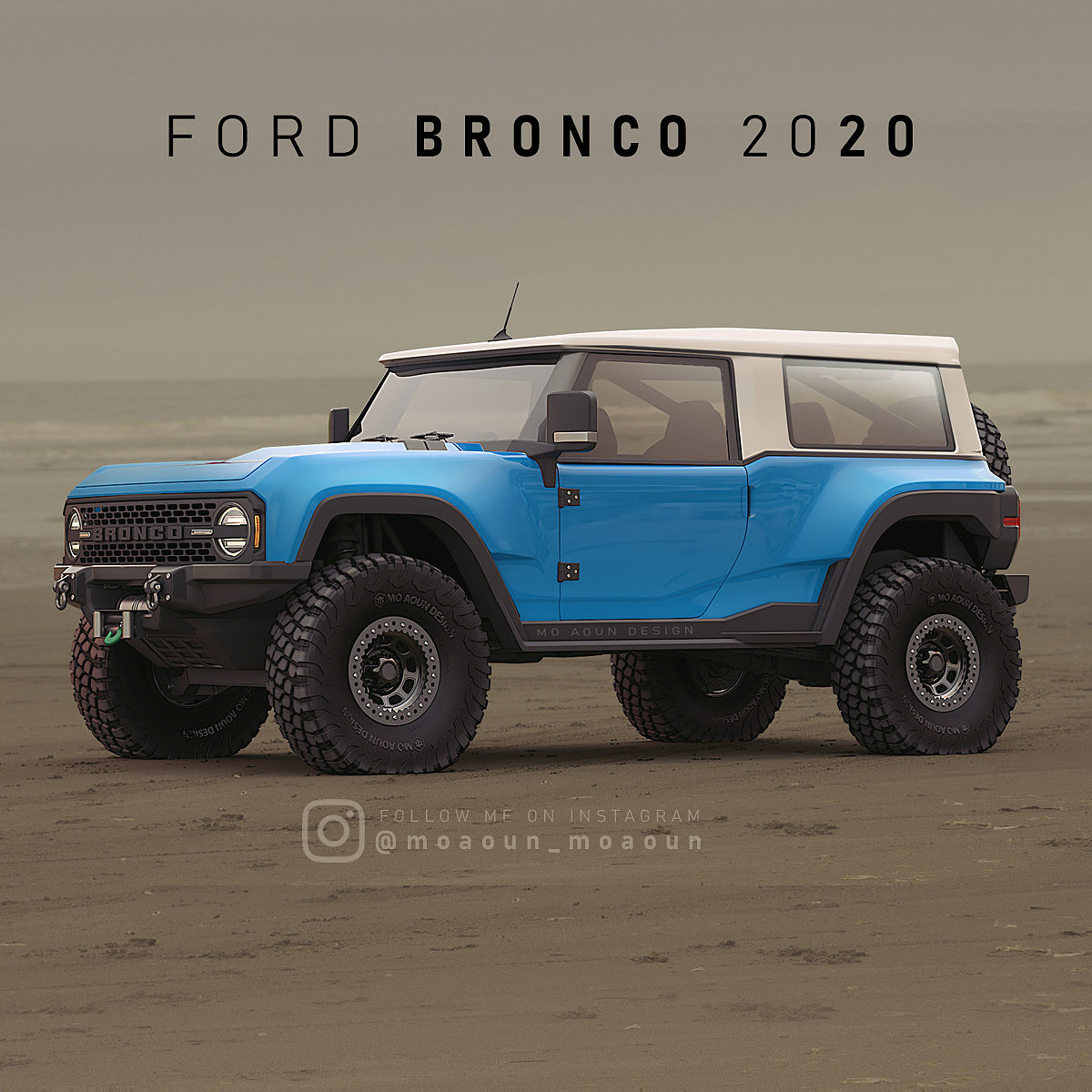 汽车，建模，FORD BRONCO，福特，沙滩车，