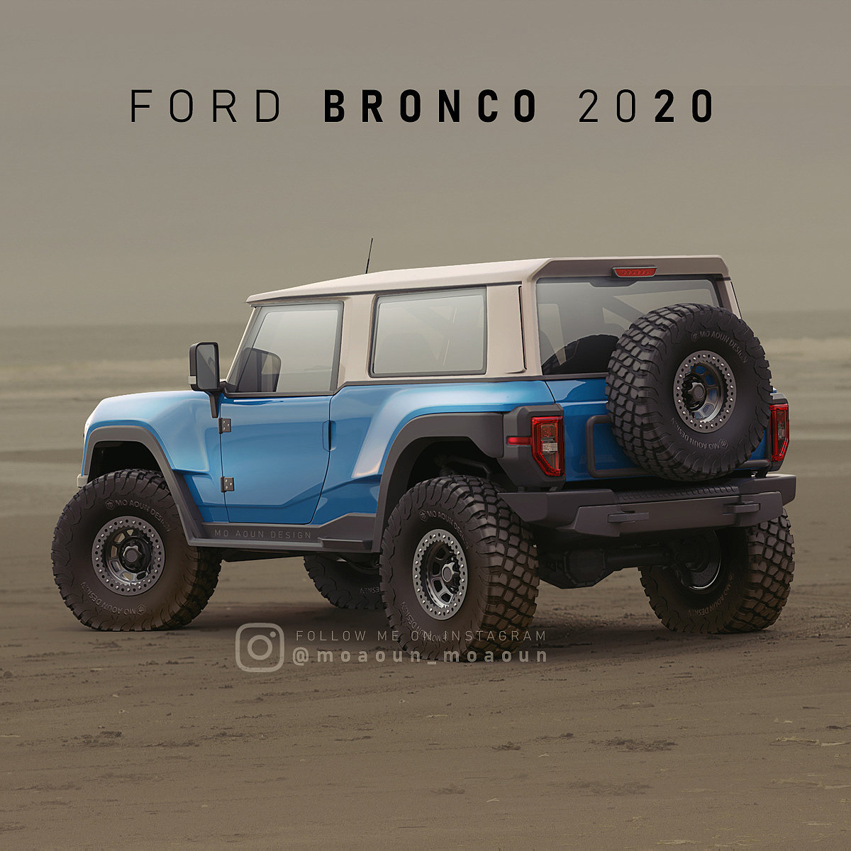 汽车，建模，FORD BRONCO，福特，沙滩车，