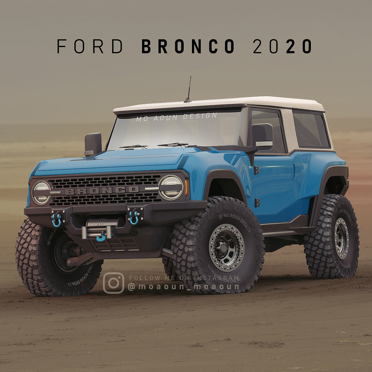 汽车，建模，FORD BRONCO，福特，沙滩车，