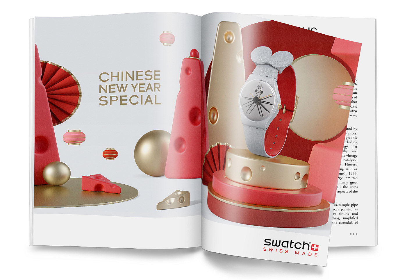 lovely，two thousand and twenty，year of the rat，Wrist watch，