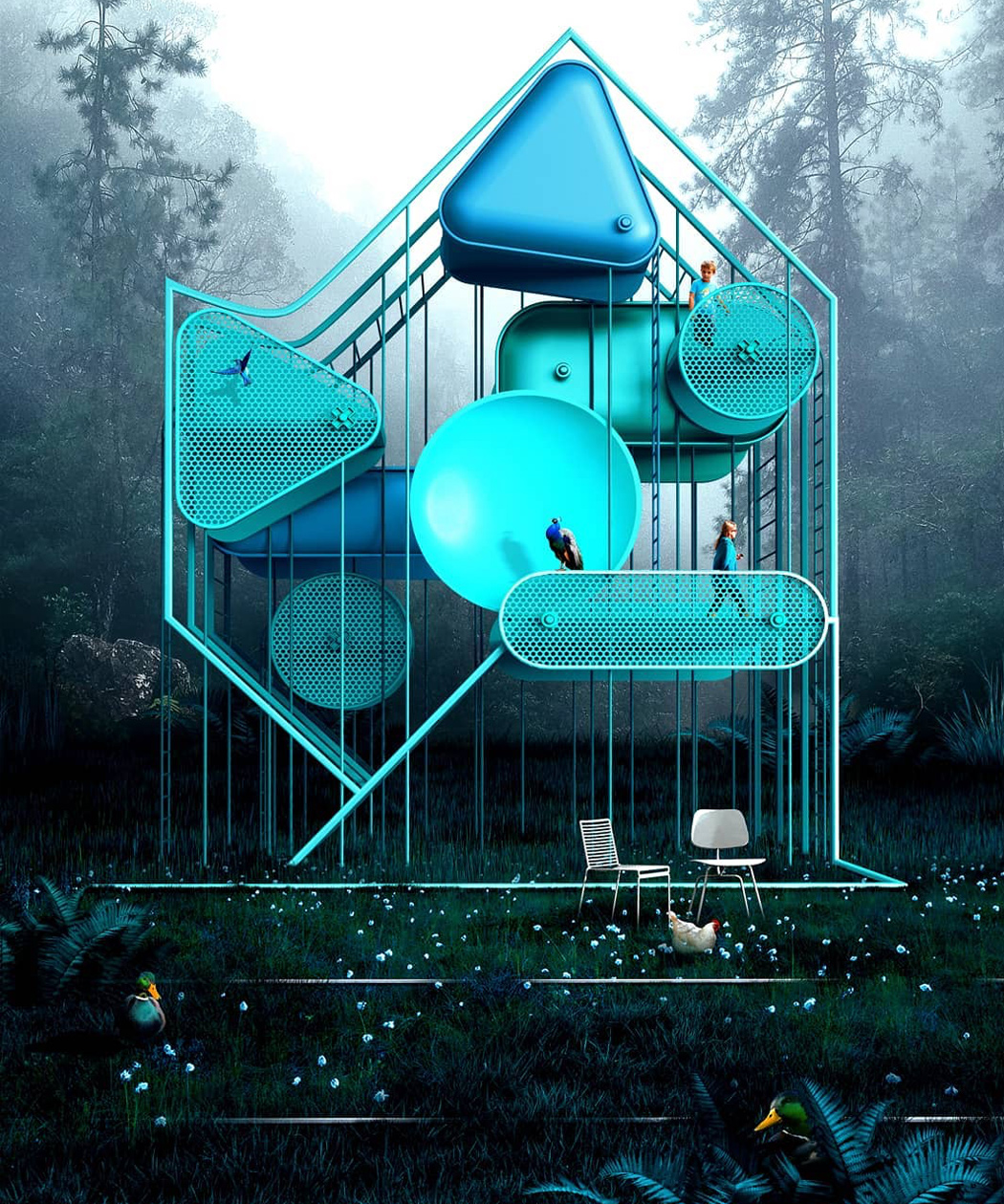 backyard，outdoors，entertainment，Tables and chairs，