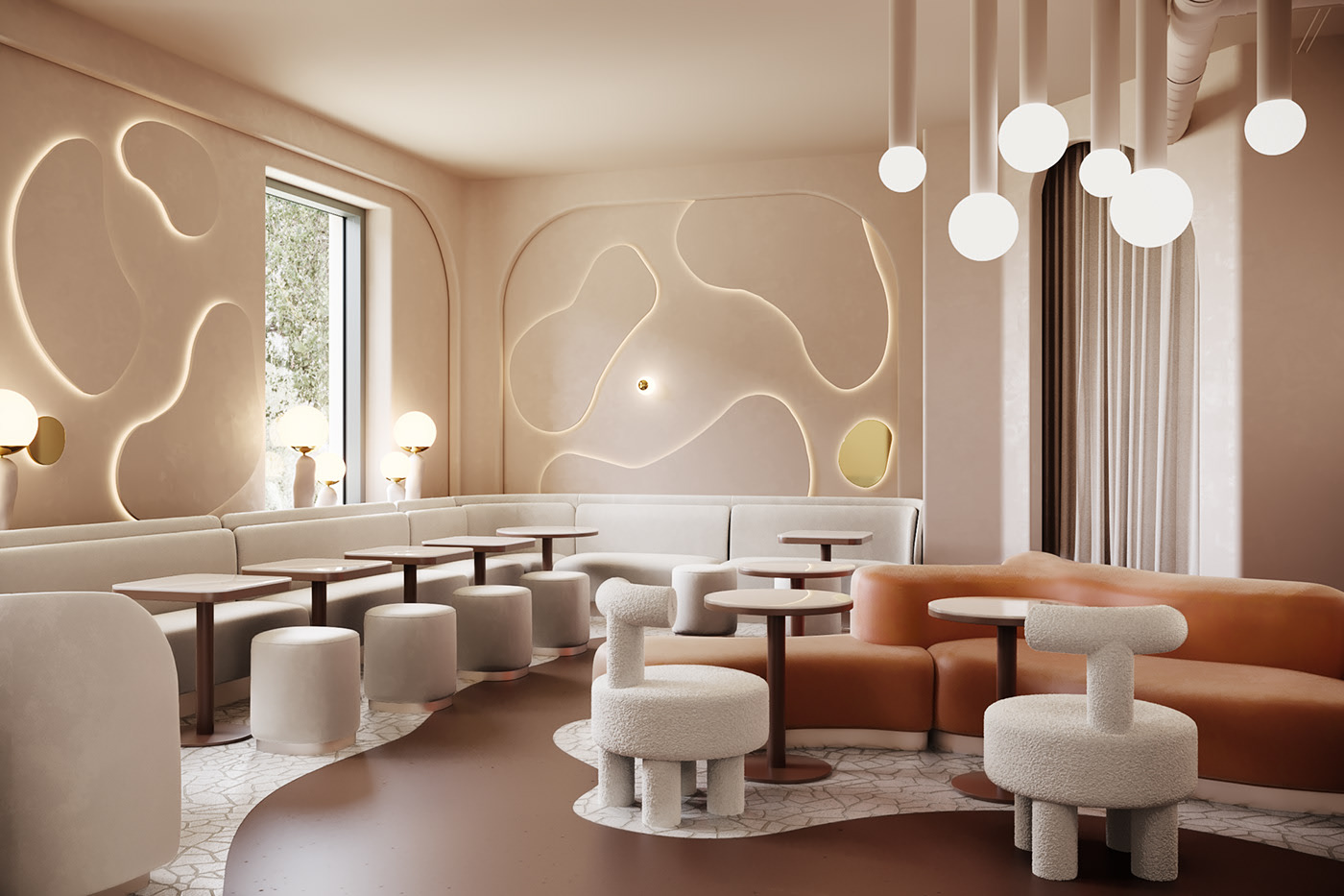 cgi，restaurant，indoor，modern，