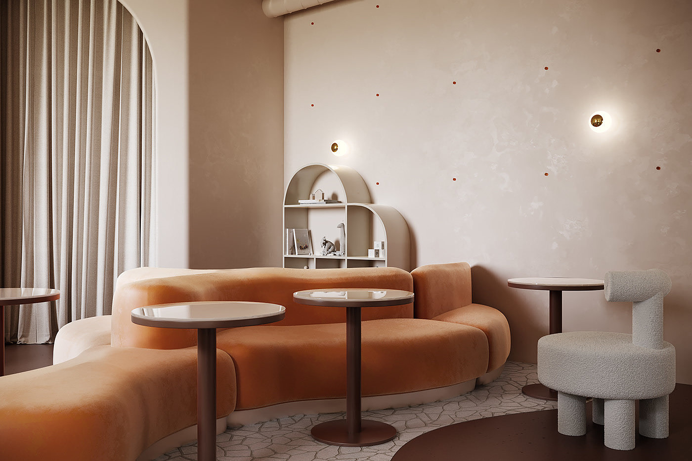 cgi，restaurant，indoor，modern，