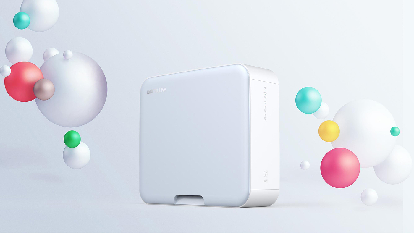 industrial design，Water purifier，Filter appliance，White simplicity，product design，Sales explosion，User Research，Design process，