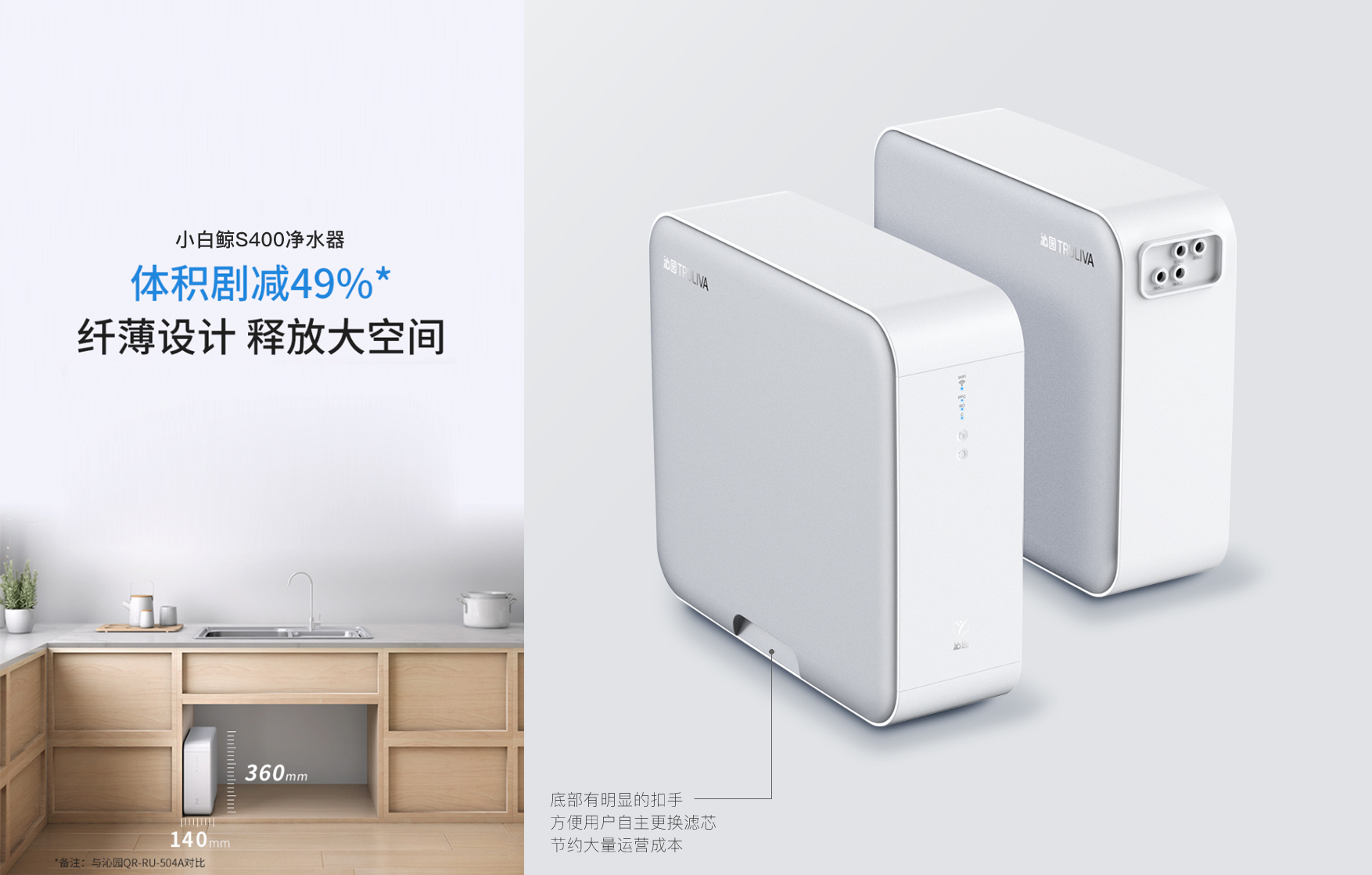 industrial design，Water purifier，Filter appliance，White simplicity，product design，Sales explosion，User Research，Design process，