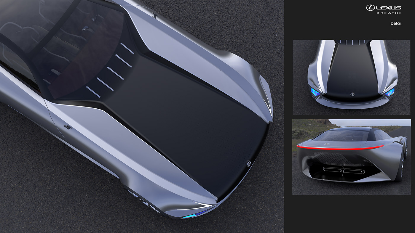 Sports car，LEXUS，concept，Hand drawn，modeling，