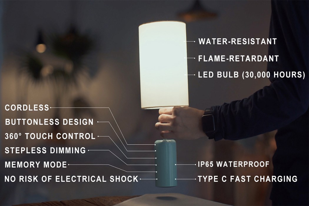 lighting，Touch ，waterproof，intelligence，wireless，charge，Desk lamp，Cuppa，