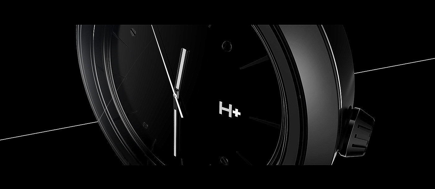 black，Wrist watch，Wristwatch，h+，Grigory Butin，