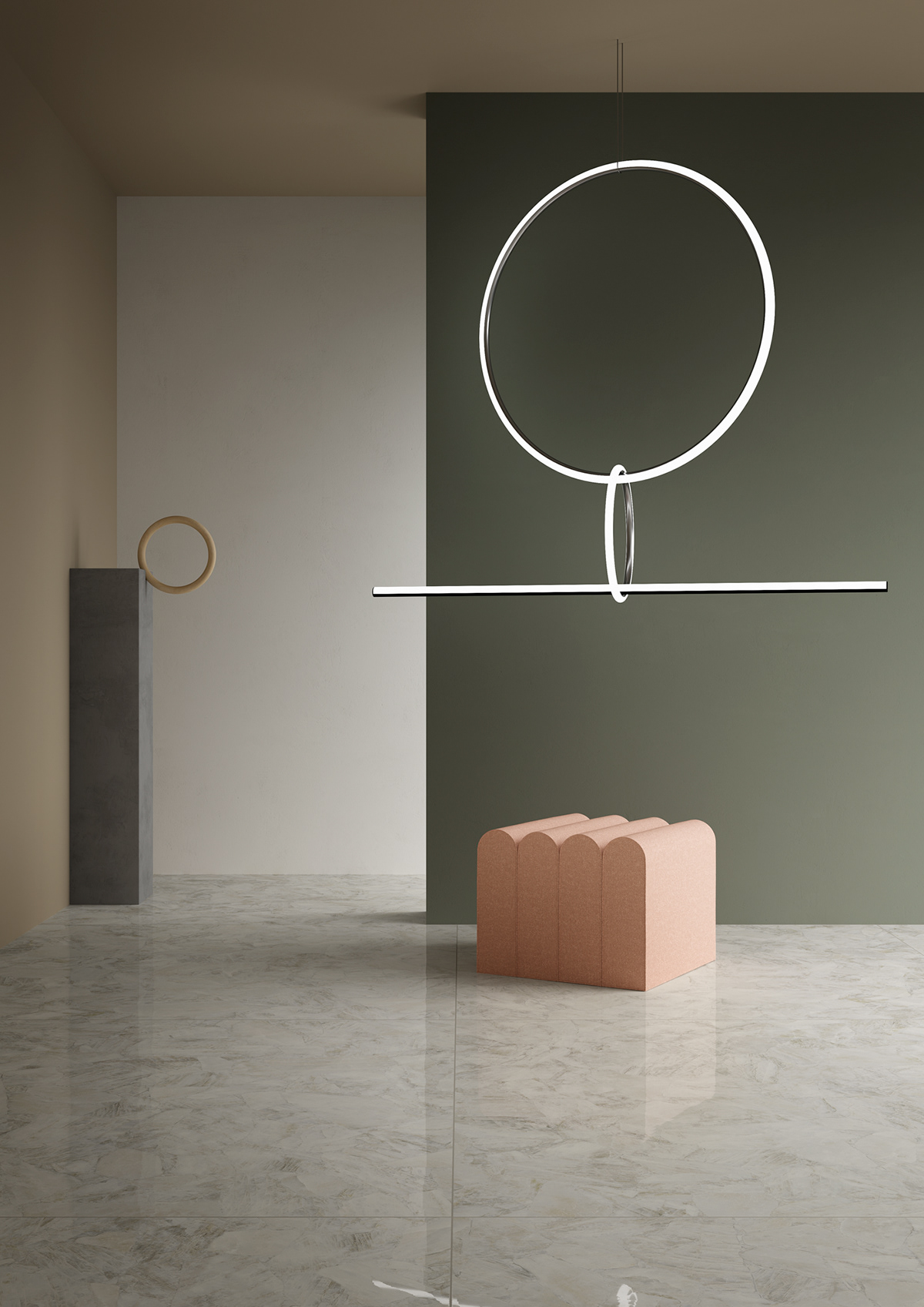 Sculpture，furniture，Neutral tone，Granite，geometry，