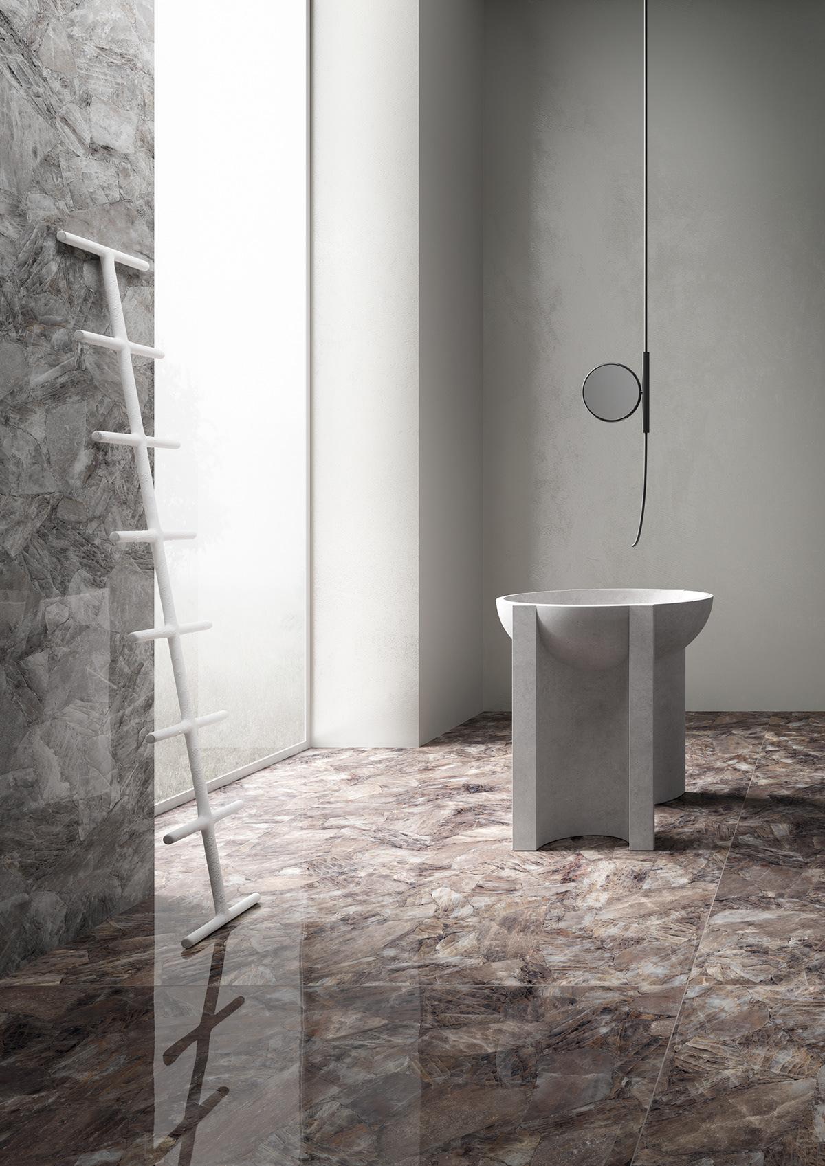 Sculpture，furniture，Neutral tone，Granite，geometry，