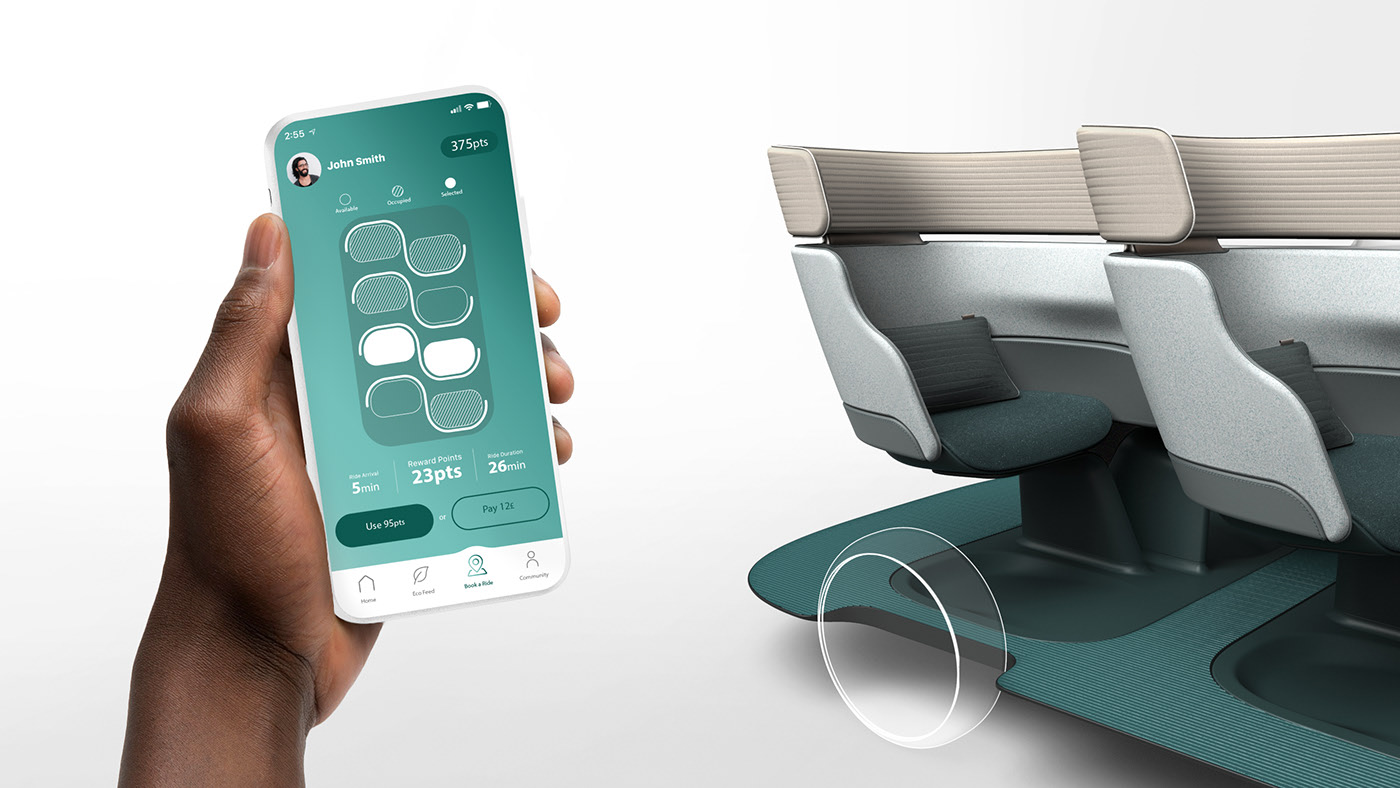 JOYN，Automatic carpooling platform，product design，industrial design，