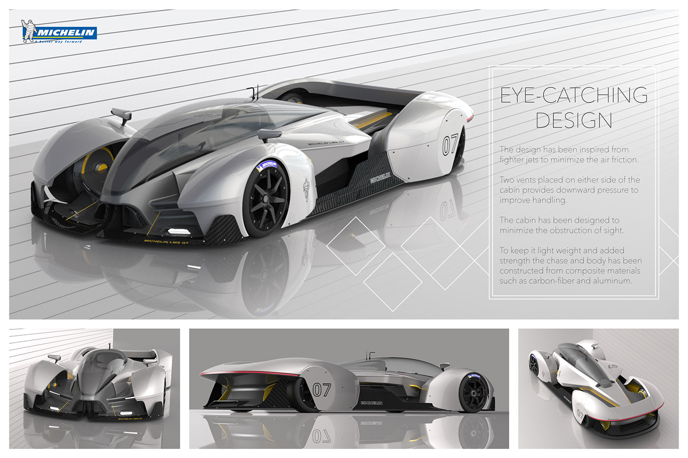 vehicle，Sports car，LM-GT，industrial design，