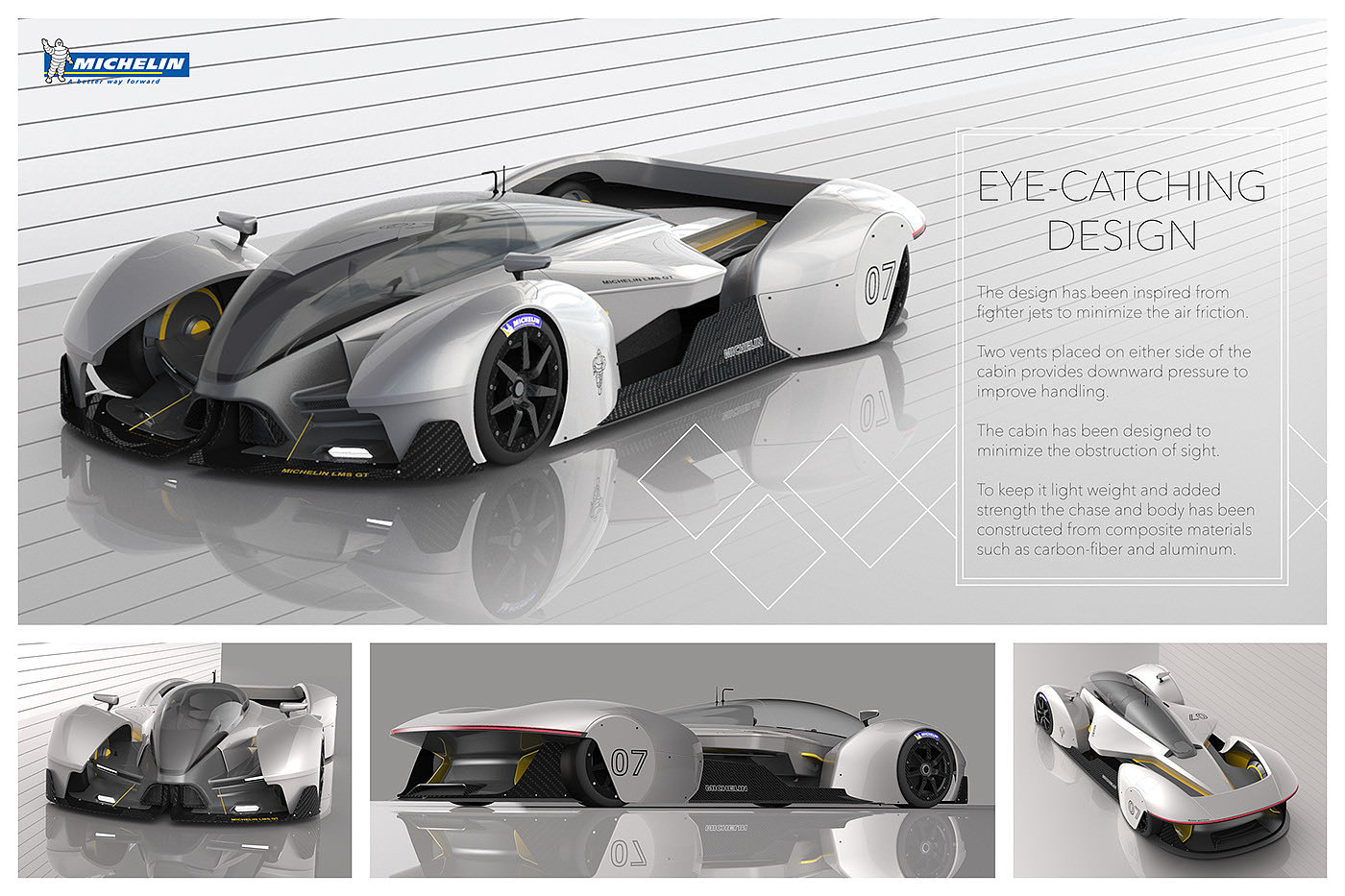 vehicle，Sports car，LM-GT，industrial design，