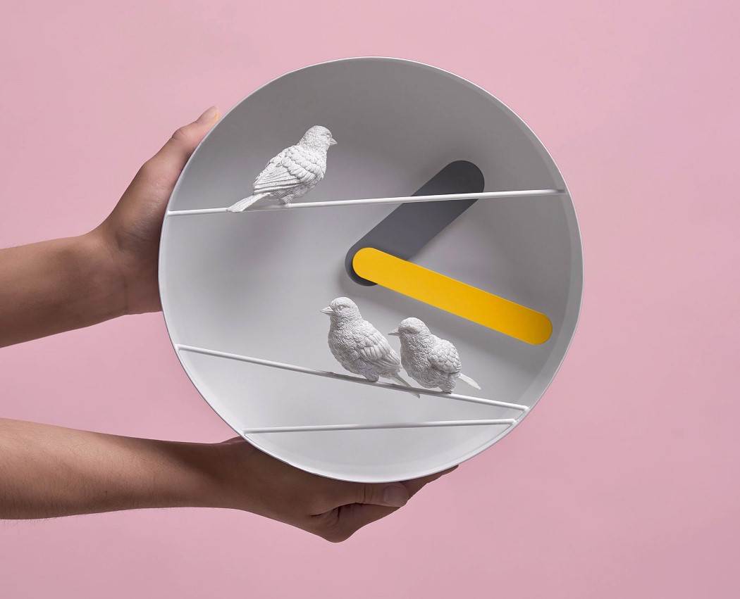 Clock，sparrow，originality，Arts and Crafts，haoshi design，