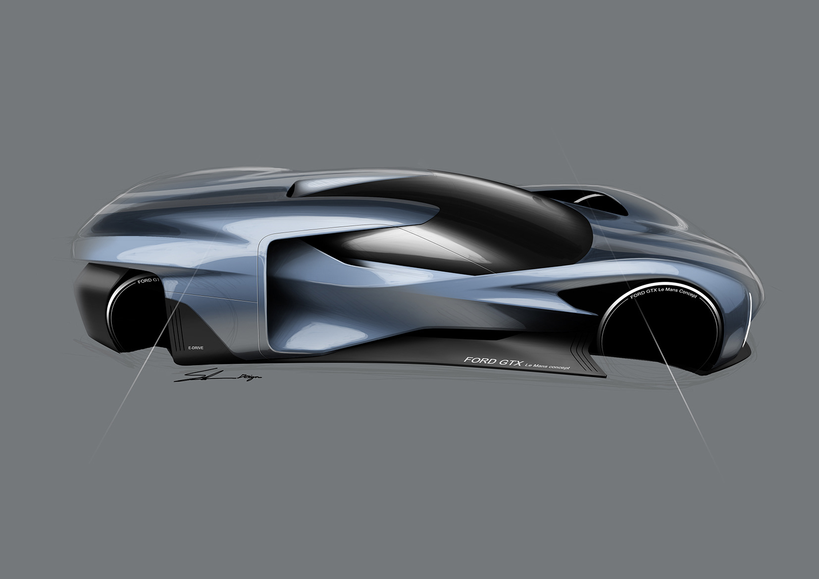 design sketch，Hand drawn，automobile，hosein Soleiman，