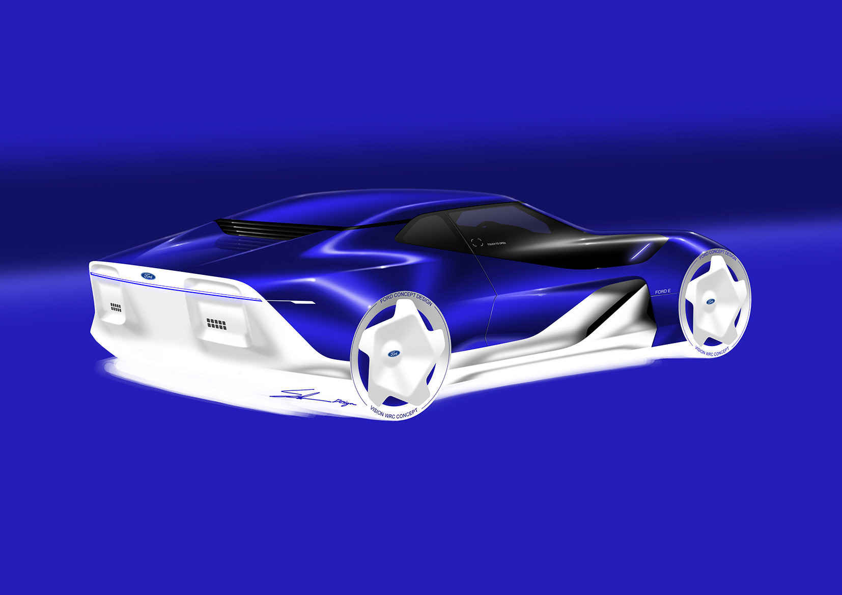 design sketch，Hand drawn，automobile，hosein Soleiman，