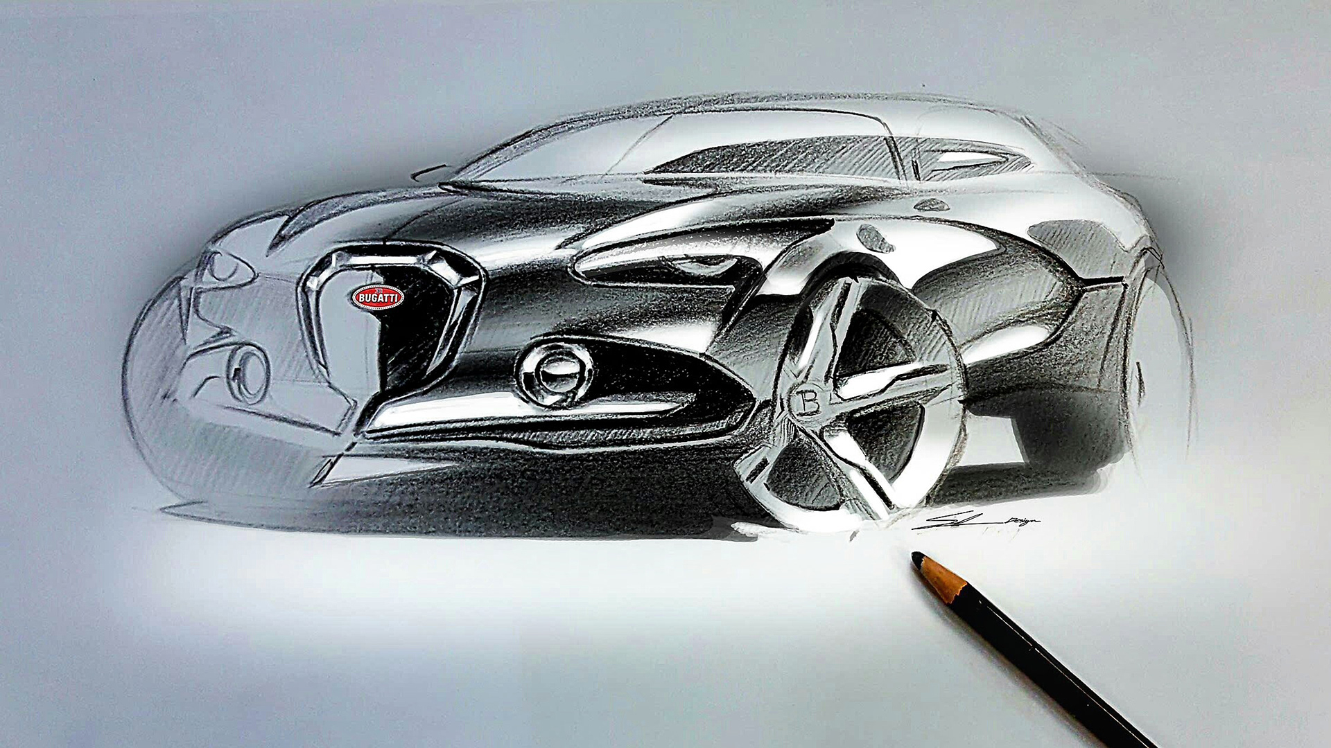 design sketch，Hand drawn，automobile，hosein Soleiman，
