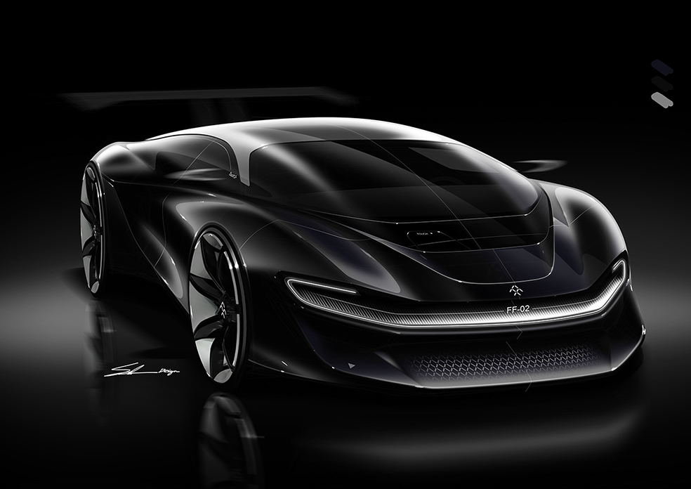 design sketch，Hand drawn，automobile，hosein Soleiman，