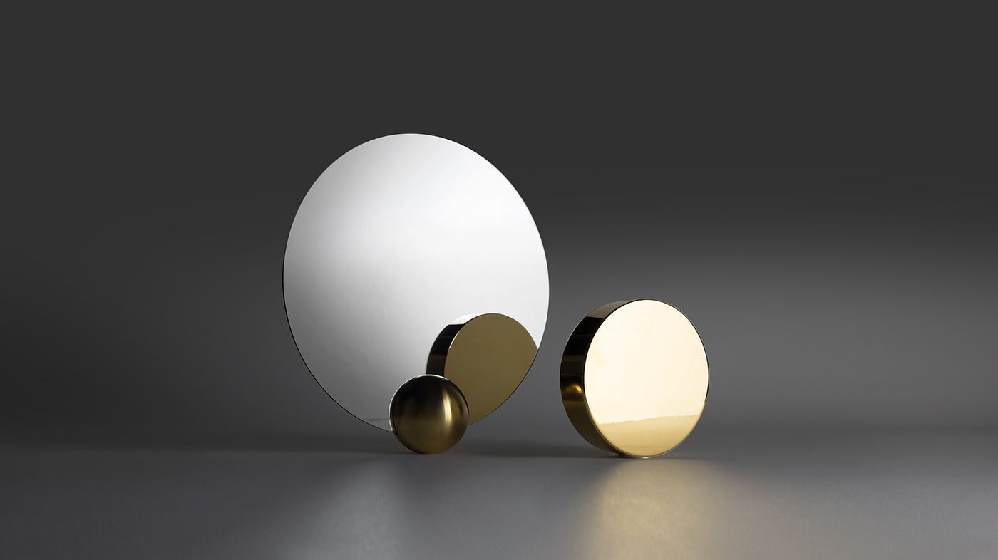 mirror，O Mirror，product design，Double sided mirror，