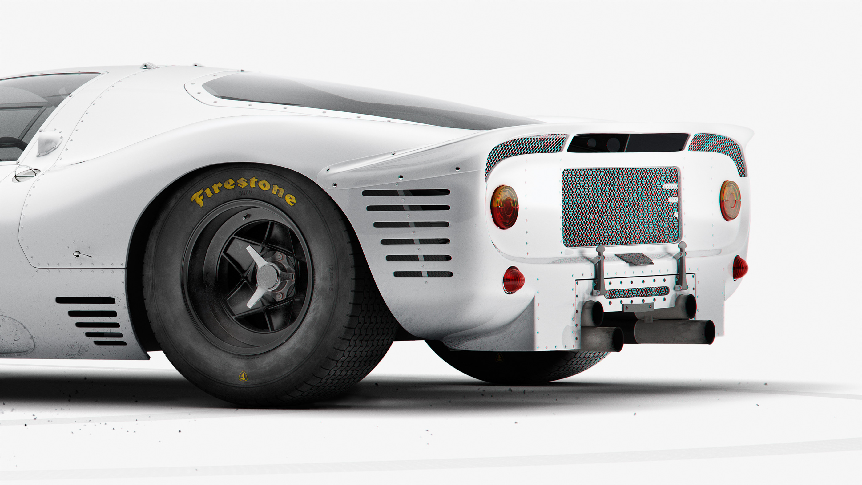 Ferrari 330 P4，automobile，white，