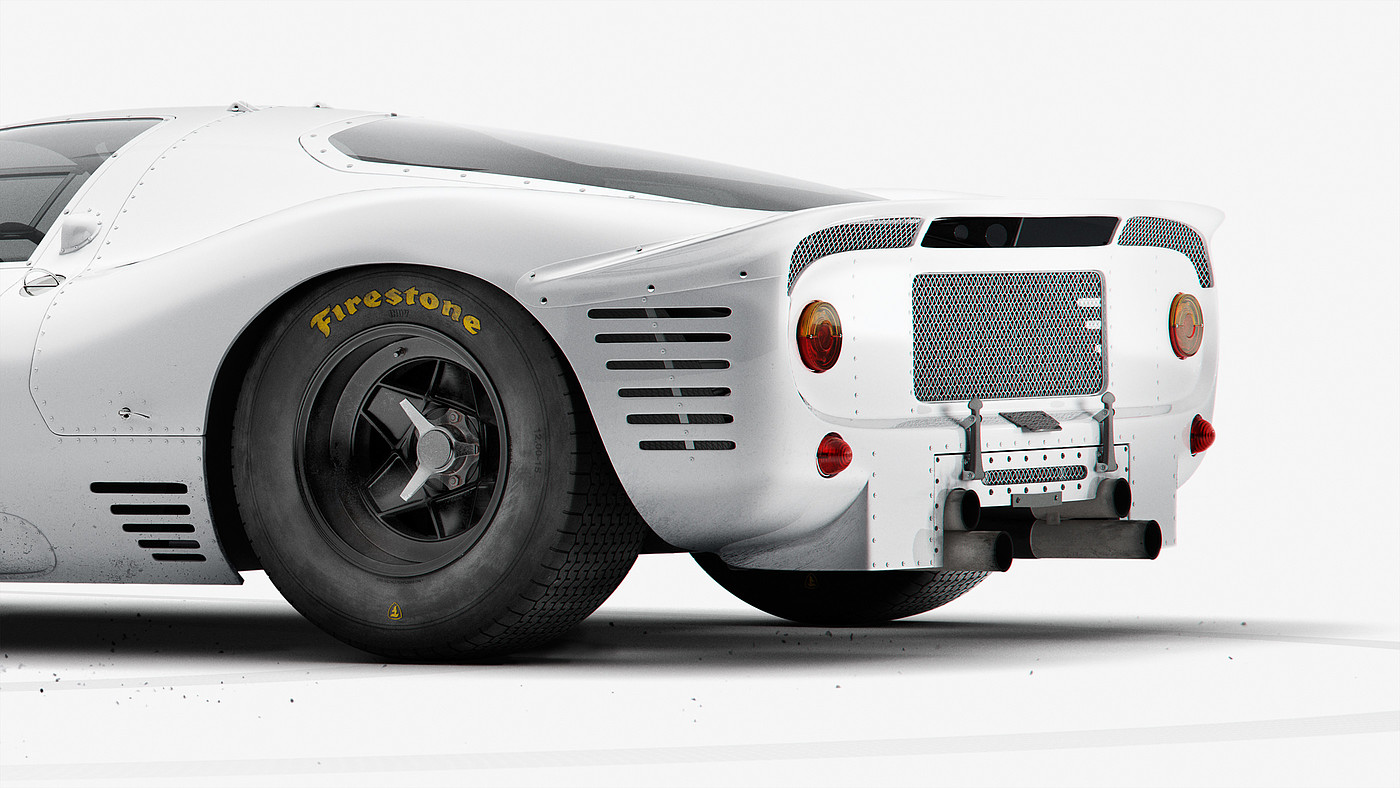 Ferrari 330 P4，汽车，白色，